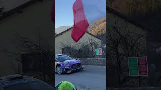 WRC MonteCarlo Rally1 cars start in Le Fugeret [upl. by Oakie897]