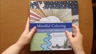 Mindful Coloring Calming the Mind Through Art By Diana Elisabeth Dube Colouring Book Flipthrough [upl. by Leora]