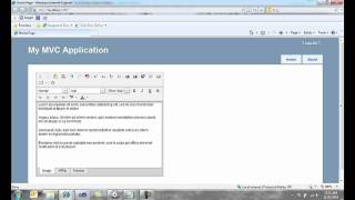 ASPNET MVC  HTML Editor Extension [upl. by Dorthy]