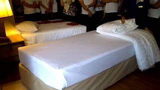 Housekeeping  how to make a bed [upl. by Asiilanna150]