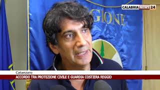 CATANZARO ACCORDO TRA PROTEZIONE CIVILE E GUARDIA COSTIERA DI REGGIO CALABRIA [upl. by Ennairda]