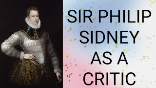 PHILIP SIDNEY AS A CRITIC [upl. by Anitsihc885]