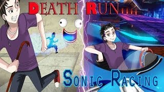 UnaNocheConXoda Death Run amp Sonic Racing [upl. by Elauqsap]