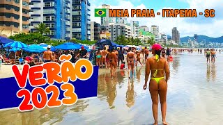 Verão 2023 em Meia Praia  Itapema  SC 🏖️🔥☀️😎🇧🇷 [upl. by Ahsima]