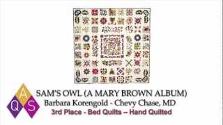 2013 AQS QuiltWeek  Lancaster PA  WINNERS [upl. by Pelage]