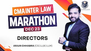 CMA INTER  LAW MARATHON AND REVISION  DIRECTORS MARATHON [upl. by Sillyhp]