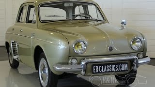 Renault Dauphine export modell 1964 discbrakes and 4 speed gearbox VIDEO wwwERclassicscom [upl. by Brady]