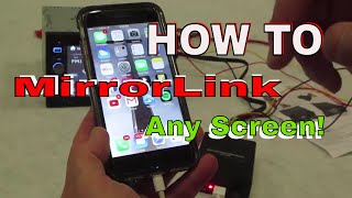 How To Add Mirrorlink to any screen you want with Apple or Android [upl. by Ycram367]