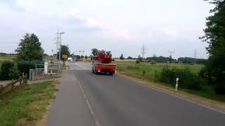 Feuerwehr Wittenburg Einsatzfahrt DLK 26072013 [upl. by Bores270]