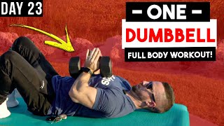 ONE Dumbbell Full Body Workout at Home Workouts with ONE Dumbbell  Single Dumbbell Exercises [upl. by Obau]