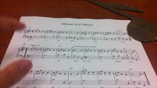 Music Theory Analysis of Minuet in F Major [upl. by Nawud677]