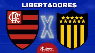 FLAMENGO X PEÑAROL AO VIVO LIBERTADORES DIRETO DO MARACANÃ  QUARTAS DE FINAL  NARRAÇÃO [upl. by Atiuqat]