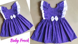 Beautifull Frill Baby Frock Cutting and Stitching [upl. by Terrence]