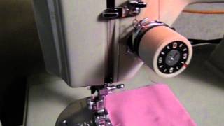 Kenmore Sears ZigZag Sewing Machine Demo [upl. by Sidnak]