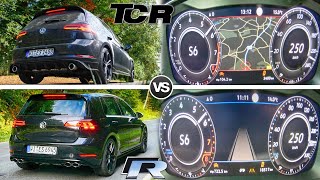 VW Golf GTI TCR 290HP vs 310HP VW Golf R  ACCELERATION Sound amp POV by AutoTopNL [upl. by Bliss589]