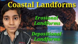 Coastal Landforms Sea waves types of sea waves Erosional landforms Depositional landforms [upl. by Reave]