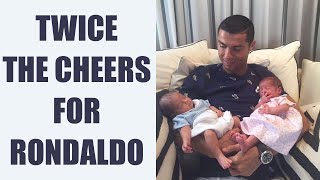 Cristiano Ronaldo blessed with twins share picture on social media Oneindia News [upl. by Haelem]