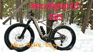 2023 Norco Bigfoot VLT 1  New Bike Day  Bow Cycle Calgary  Winter Fat Biking  Fat eBike  WBC [upl. by Kinson]