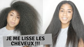 COMMENT LISSER PARFAITEMENT SES CHEVEUX BOUCLESFRISES OU CREPUS [upl. by Ellenoj]