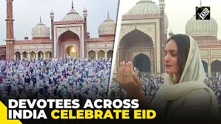 India celebrates EidulFitr with pomp and devotion [upl. by Atnohs]