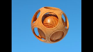 Woodturning  Captive ball in sphere [upl. by Otha]