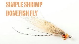 Fly Tying The Simple Shrimp Bonefish Fly [upl. by Ader]