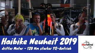 Haibike ab 2019 mit drittem Antriebssystem  120 Nm Drehmoment  Vollintegration  Alles Fahrrad 53 [upl. by Analos269]