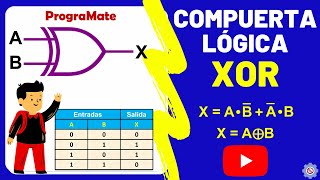 ✅ Compuerta lógica XOR  Funcionamiento Tabla de Verdad y Función Booleana  Electrónica Digital [upl. by Eleaffar]