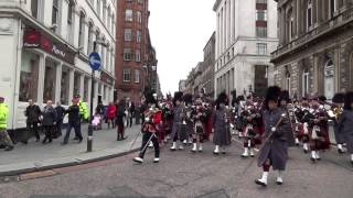 2nd Battalion Scots Guards Homecoming Parade 15th Nov 2013 [upl. by Stover]