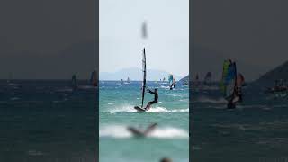 Freestyle windsurfing in Vasiliki 😮‍💨🕺 [upl. by Ttegirb]