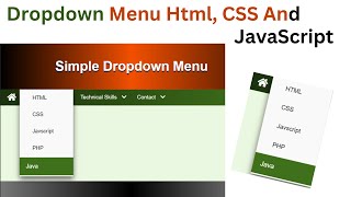 Dropdown Menu With Html CSS And JavaScript [upl. by Balch]