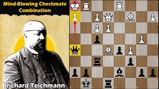 MindBlowing Checkmate Combination  Burn vs Teichmann 1895 [upl. by Ssilb]