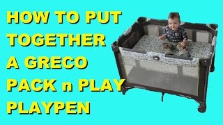 How to Put Together a Greco Pack n Play Playpen [upl. by Aniar]