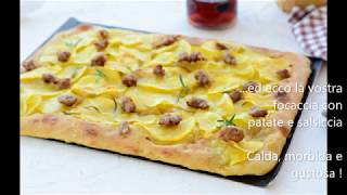 FOCACCIA CON PATATE E SALSICCIA [upl. by Tutt]