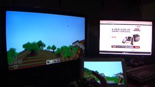 Minecraft Pocket Edition running on the Ouya console [upl. by Arait250]