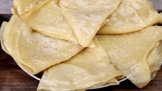 Recette de trid rougag crepes fines algeriennes  How to make Algerian thin pancakes [upl. by Keyes]