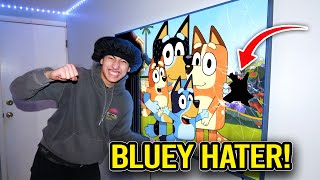 MY BROTHER RAGED OVER BLUEY HEELER FAMILY SMASHED TV [upl. by Ulla551]