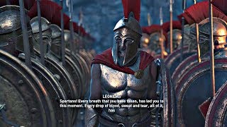 Assassins Creed Odyssey  All Leonidas amp 300 Spartans Cutscenes PS4 Pro [upl. by Oiled]