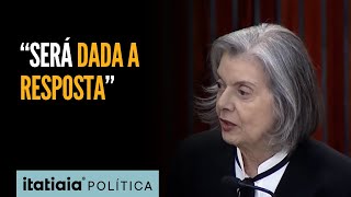 CÁRMEN LÚCIA DIZ QUE JUSTIÇA DARÁ RESPOSTA A TARCÍSIO APÓS DENÚNCIAS FEITAS POR BOULOS [upl. by Lemhar]