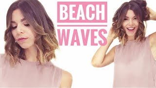 BEACH WAVES  CAPELLI MOSSI CON LA PIASTRA  Hair Tutorial  Claudia Pellicciaro [upl. by Attenauq]