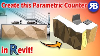 Revit Snippet Create 3D Triangles Pattern for Reception Desks [upl. by Ynffit324]