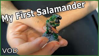 Painting a Space Marine Salamander  VOD [upl. by Tara]