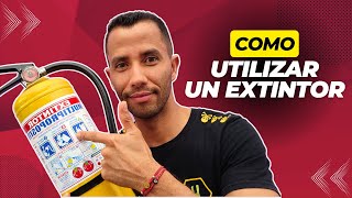 Como utilizar un EXTINTOR🧯Aprende el pasos a paso [upl. by Eiliah680]