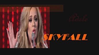 Adele  Skyfall  live 2013  lyrics [upl. by Frans]