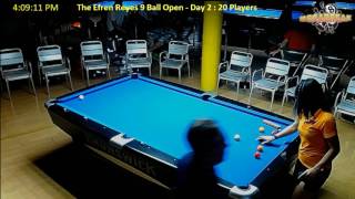 The Efren Reyes 9 Ball Open  Day 2 181216 [upl. by Persas]