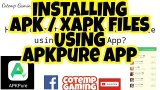 HOW TO INSTALL APK  XAPK FILES USING APKPure APP  GUIDE  ENGLISH SUBTITLE [upl. by Enyawal763]