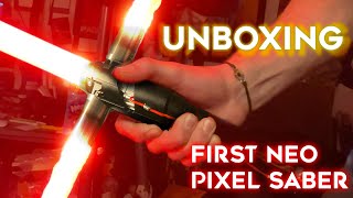 UNBOXING Kylo Rens Lightsaber MY FIRST NEOPIXEL SABER [upl. by Milissa152]