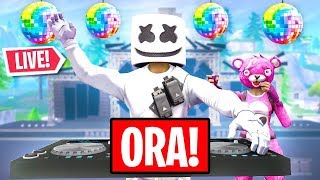 Guardiamo lEVENTO di MARSHMELLO ADESSO in LIVE  Spettacolo Marshmello Fortnite Live ITA [upl. by Yule379]