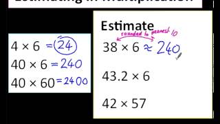 Estimating in Multiplication [upl. by Sandye]