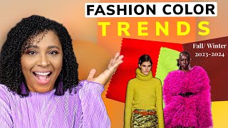 Fashion Color Trends Fall 2023 Winter 2024  Pantone Colors [upl. by Elleda]